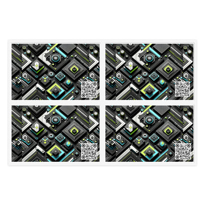 Tech-Infused Activewear Modern Tech Minimalism Sticker Sheets - 8404 Design-49