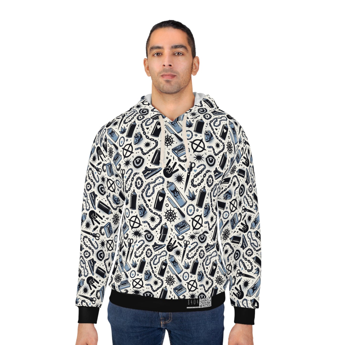 Cultural Rebellion Graphics Edgy and Rebellious With a Hint of Nostalgia Pullover Hoodie - 8404 Design-57
