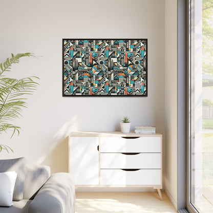 Digital Street Art Urban Street Style Matte Canvas, Framed (multi-color) - 8404 Design-81 A