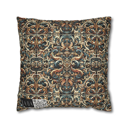 Urban Renaissance Historical Fusion With Street Edge Faux Suede Square Pillowcase - 8404 Design-59