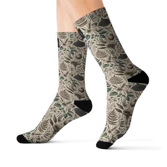 Sustainable Streetwear Modern Eco-Conscious Sublimation Socks - 8404 Design-57