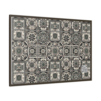 Cyber Garden Party Tech Garden Extravaganza Matte Canvas, Framed (multi-Color) - 8404 Design-45 A