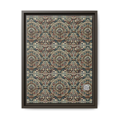 Urban Renaissance Historical Fusion With Street Edge Matte Canvas, Framed (multi-Color) - 8404 Design-57 A
