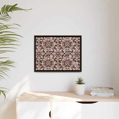Neo Jomon Sculptural Aesthetics Artisanal Streetwear Matte Canvas, Framed (multi-Color) - 8404 Design-55 A