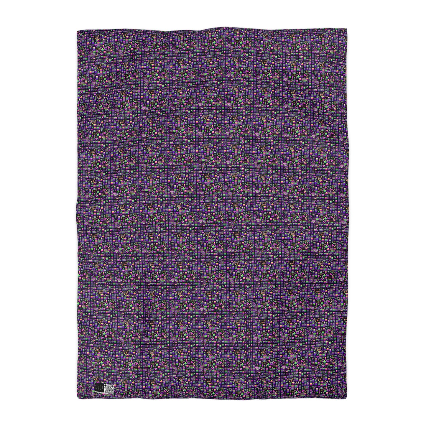 Digital Nostalgia Remix Modern Vintage Fusion Microfiber Duvet Cover - 8404 Design-49