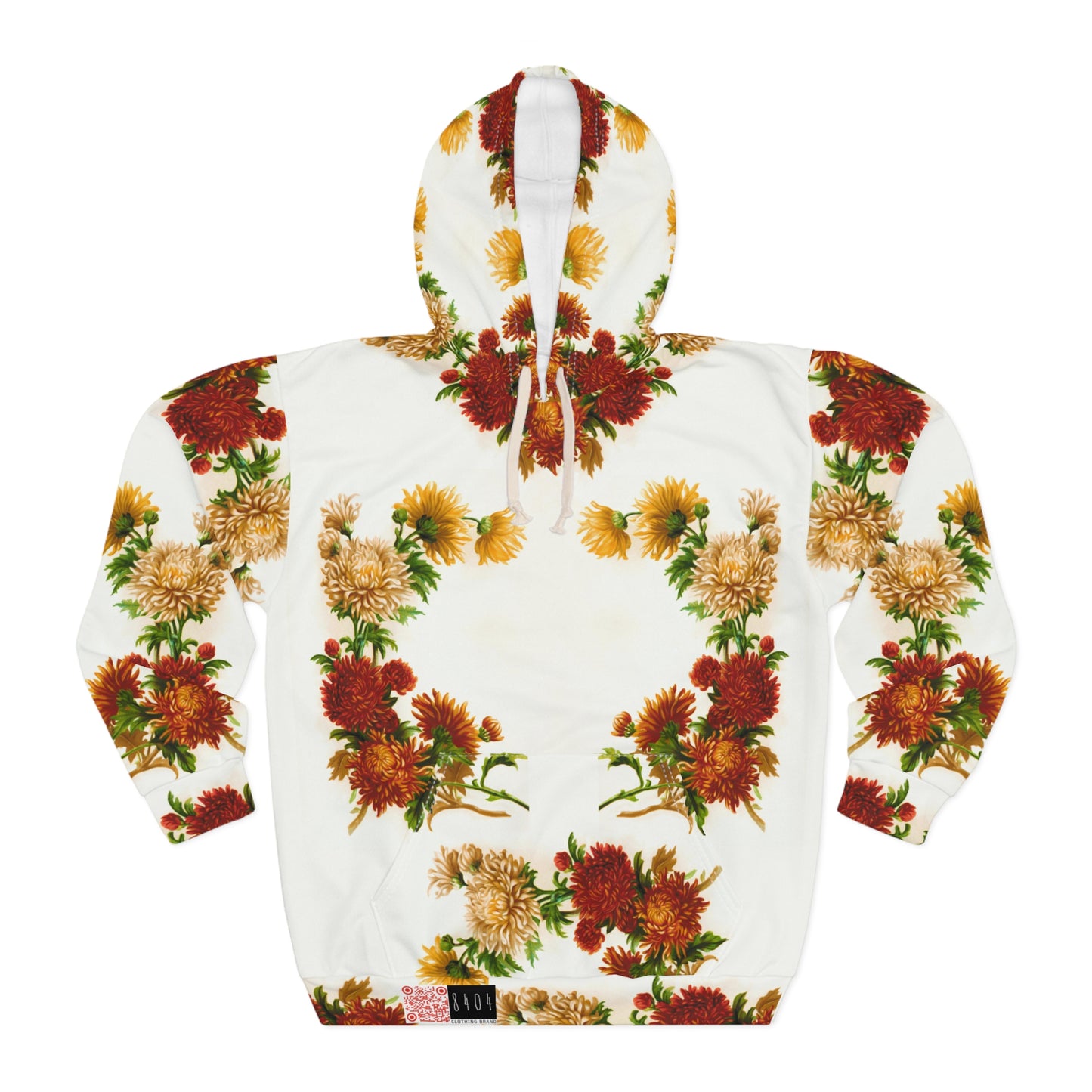 8404's Unisex Adult "Floral Essence" Fashion Pullover Hoodie