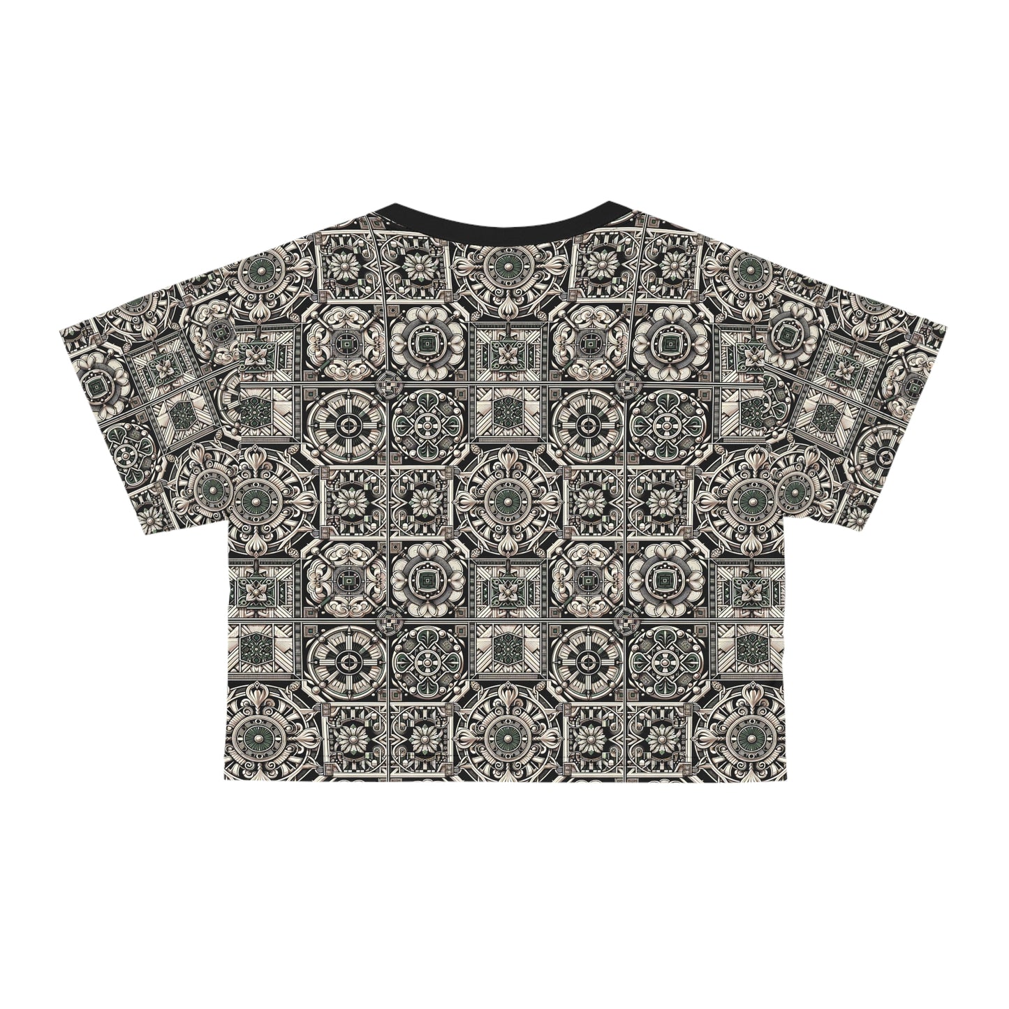 Cyber Garden Party Tech Garden Extravaganza Crop Tee - 8404 Design-45