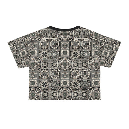 Cyber Garden Party Tech Garden Extravaganza Crop Tee - 8404 Design-45