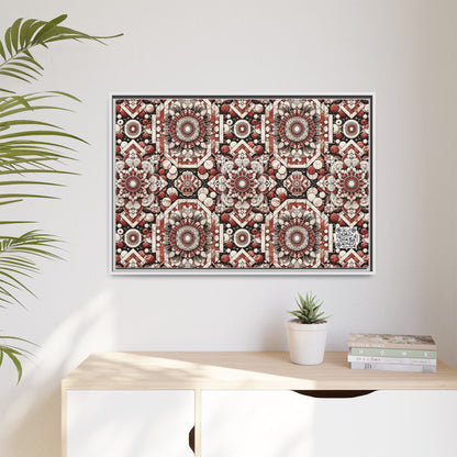 Neo Jomon Sculptural Aesthetics Artisanal Streetwear Matte Canvas, Framed (multi-Color) - 8404 Design-55 A