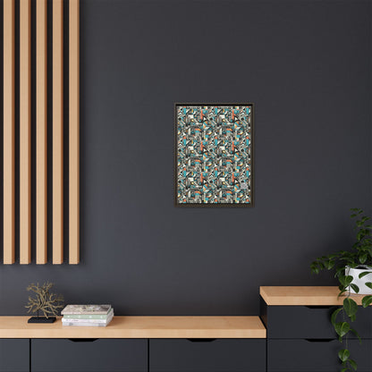 Digital Street Art Urban Street Style Matte Canvas, Framed (multi-color) - 8404 Design-81 A