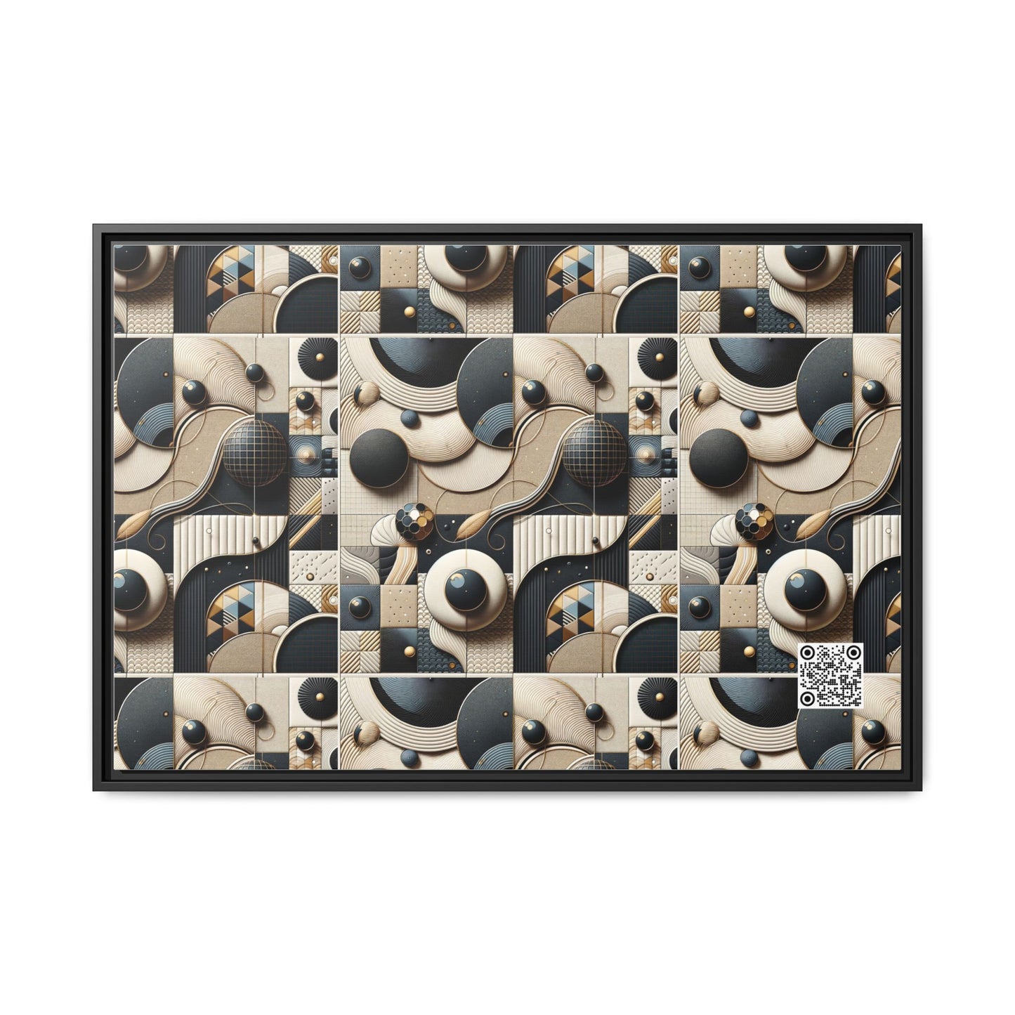 Tech-forward Luxe Streetwear Tech Luxe Fusion Matte Canvas, Framed (multi-color) - 8404 Design-71 A