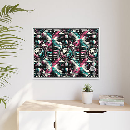 Digital Artistry Digital-native Streetwear Matte Canvas, Framed (multi-color) - 8404 Design-62 A