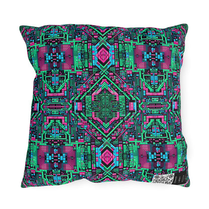 Digital Glitch Vibes Tech-Inspired Streetwear Outdoor Pillow - 8404 Design-71