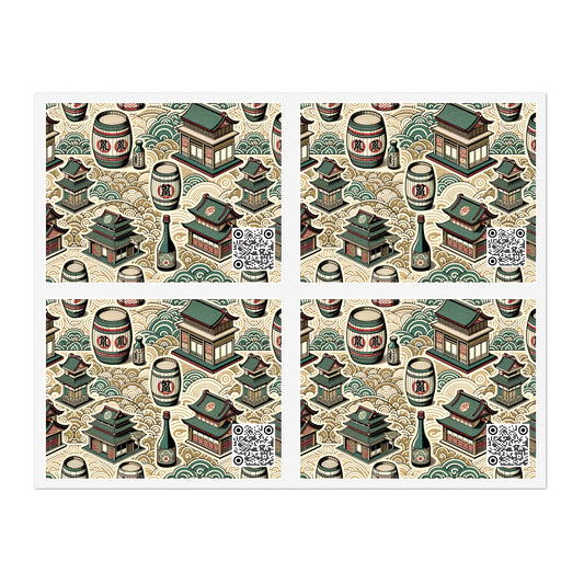 Cultural Artisanal Fusion Contemporary Cultural Elegance Sticker Sheets - 8404 Design-68