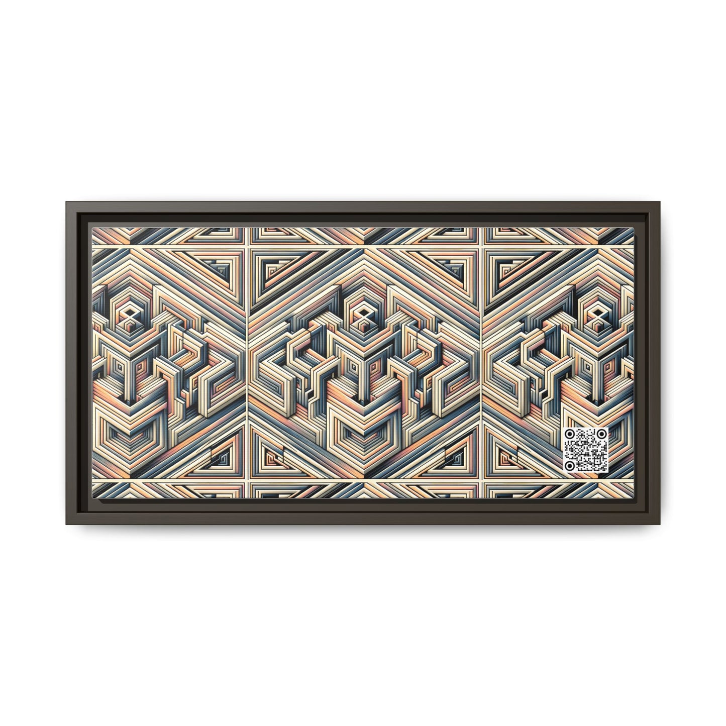 Tech Illusion Graphics Futuristic Artistry Matte Canvas, Framed (multi-color) - 8404 Design-52 B
