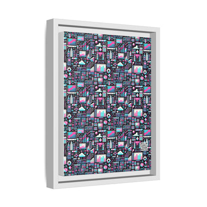 Digital Rebellion Youthful Streetwear with a Rebellious Digital Twist Matte Canvas, Framed (multi-color) - 8404 Design-71 A
