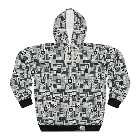 Digital Minimalism Minimalist Tech Pullover Hoodie - 8404 Design-49