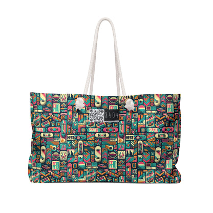 Skate Culture Revival Urban Retro Cool Weekender Bag - 8404 Design-61