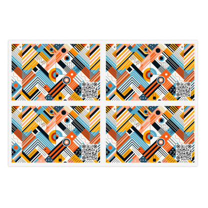 Abstract Graphic Art Modern Artistic Expression Sticker Sheets - 8404 Design-54
