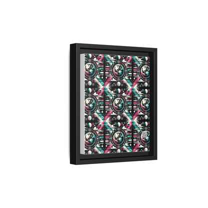 Digital Artistry Digital-native Streetwear Matte Canvas, Framed (multi-color) - 8404 Design-62 B