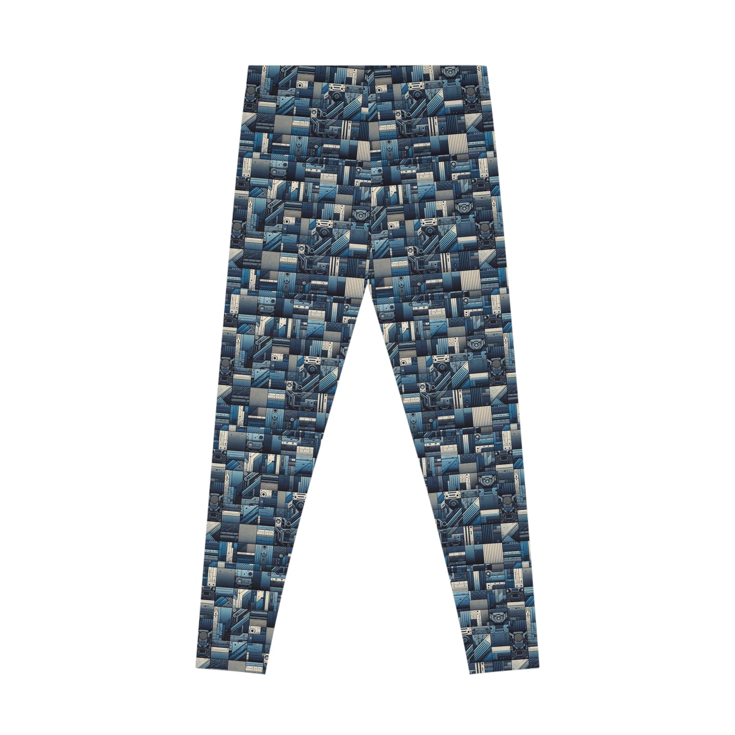 Tech-Inspired Utility Tech-Forward Streetwear With Utilitarian Edge Stretch Leggings - 8404 Design-44