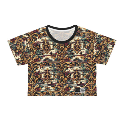 Digital Renaissance Modern Baroque Fusion Crop Tee - 8404 Design-63