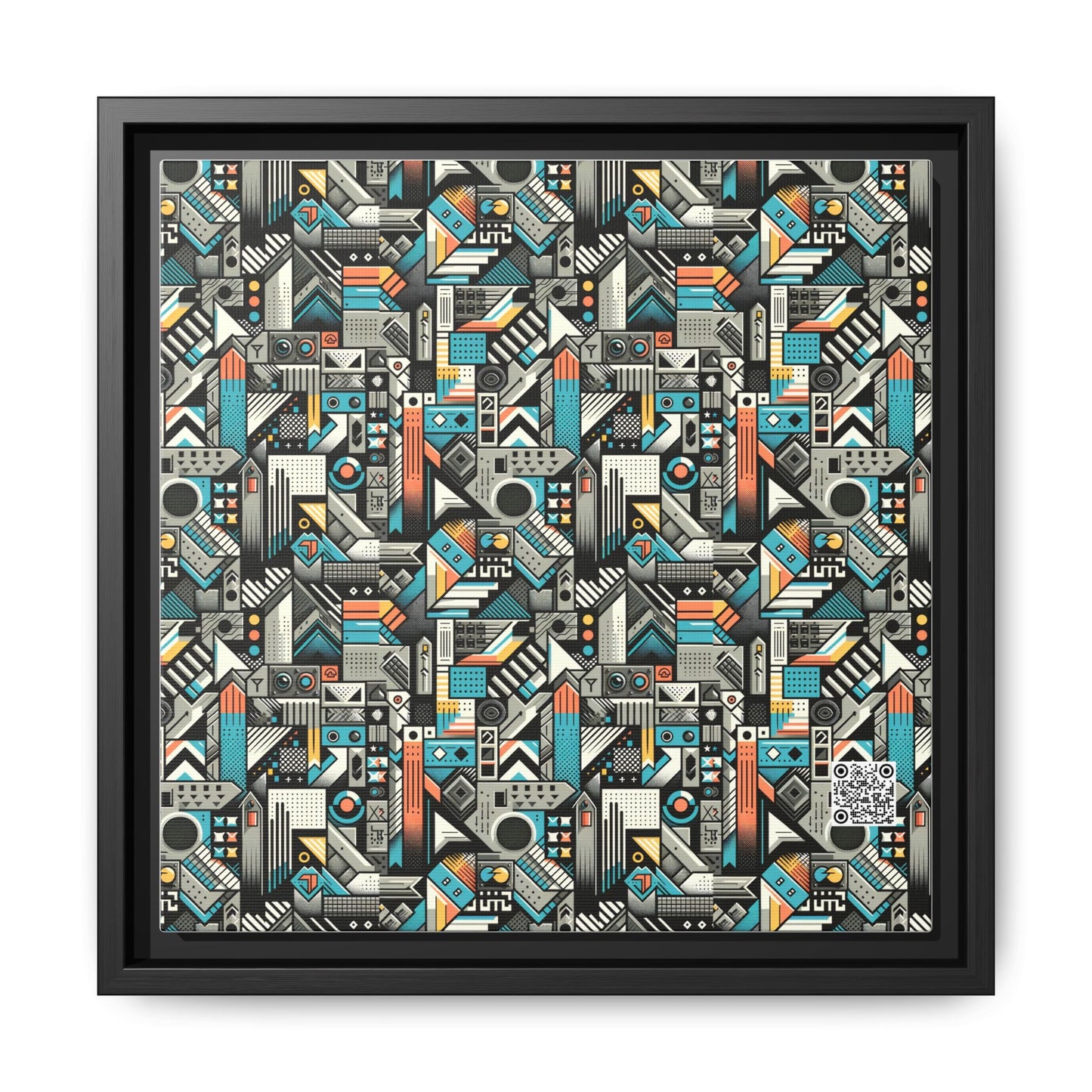 Digital Street Art Urban Street Style Matte Canvas, Framed (multi-color) - 8404 Design-81 B