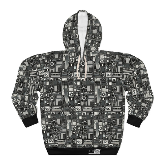 Digital Minimalism Minimalist Tech Pullover Hoodie - 8404 Design-62