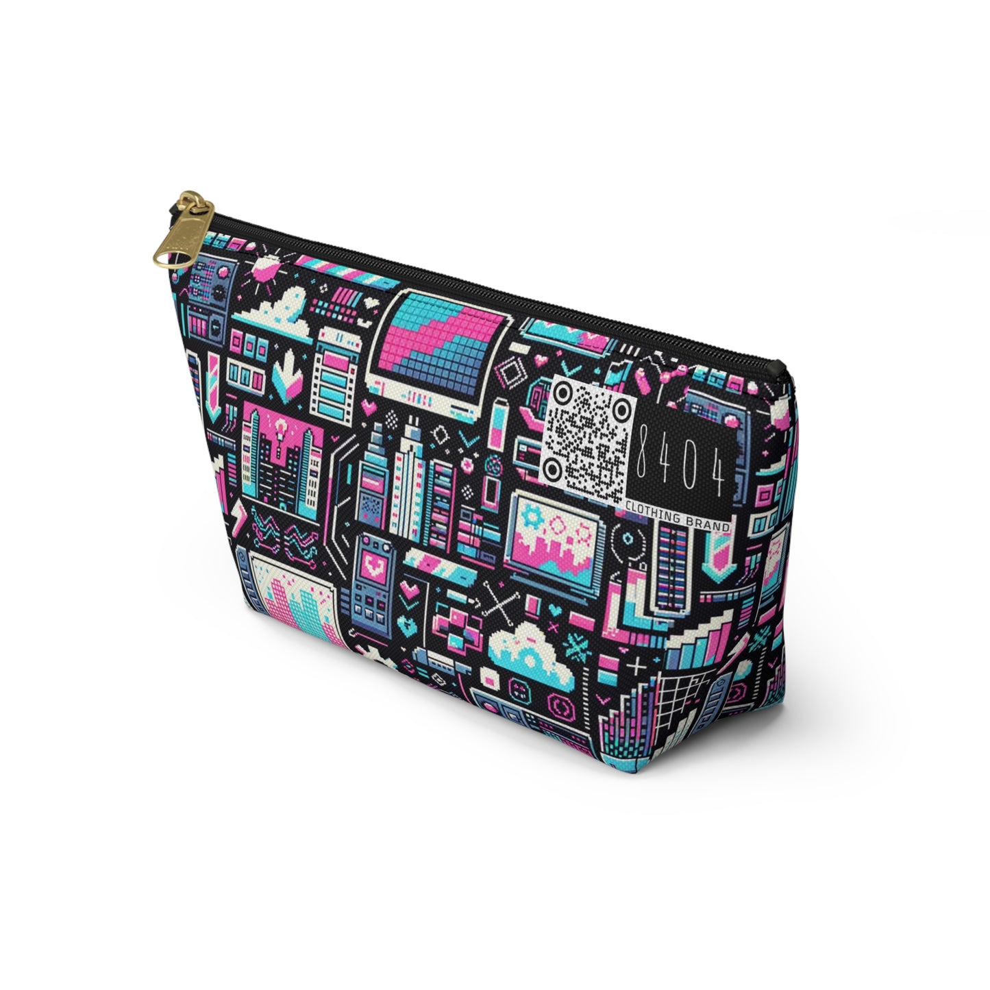 Digital Rebellion Youthful Streetwear with a Rebellious Digital Twist Accessory Pouch W T-bottom - 8404 Design-71