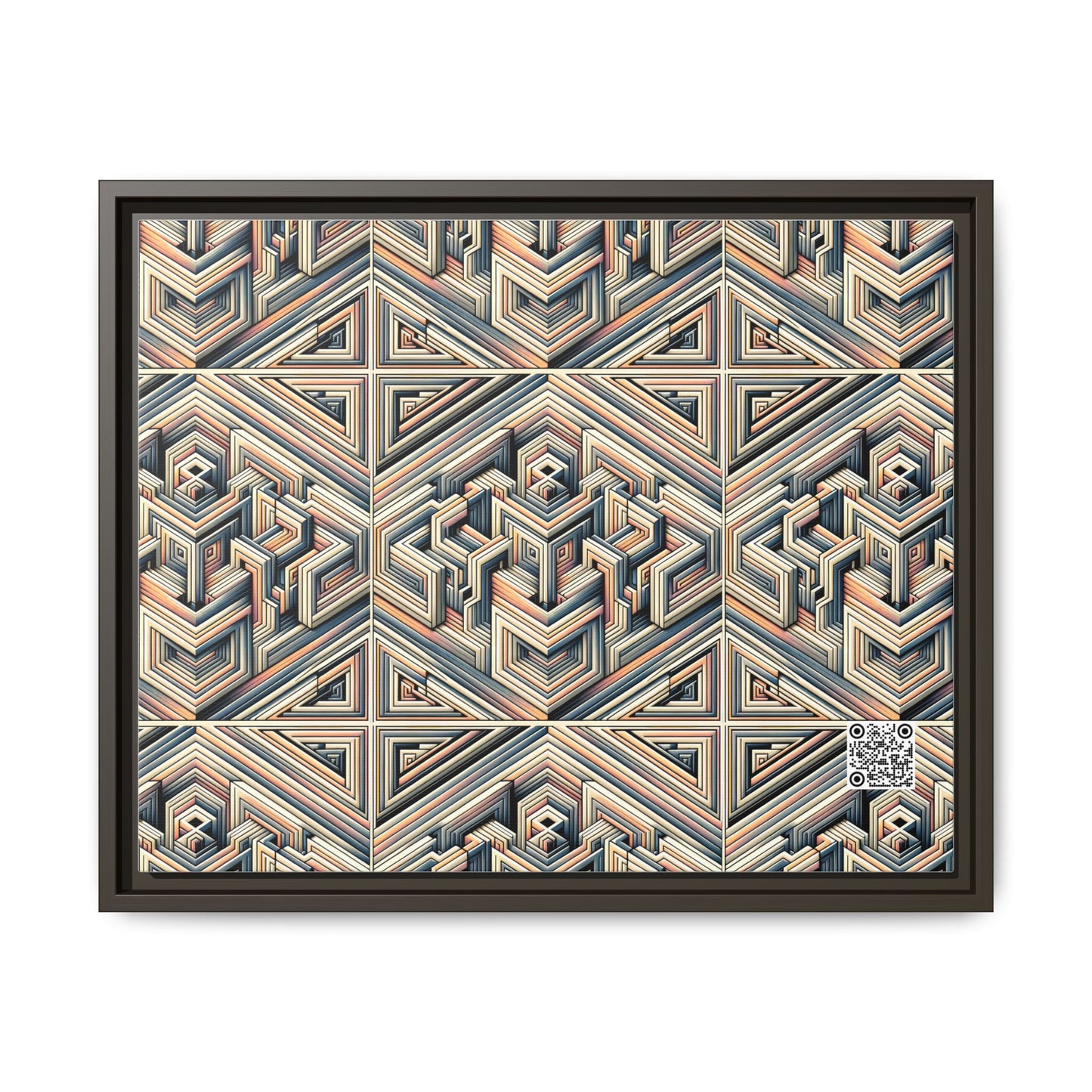 Tech Illusion Graphics Futuristic Artistry Matte Canvas, Framed (multi-color) - 8404 Design-52 A