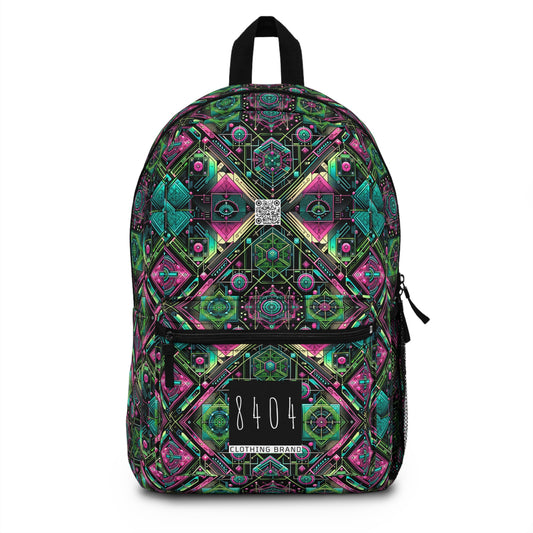 Tech-Infused Graphics Tech-Forward Streetwear Backpack - 8404 Design-45