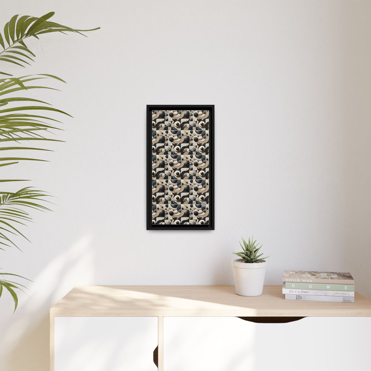 Tech-forward Luxe Streetwear Tech Luxe Fusion Matte Canvas, Framed (multi-color) - 8404 Design-71 B