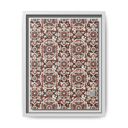 Neo Jomon Sculptural Aesthetics Artisanal Streetwear Matte Canvas, Framed (multi-Color) - 8404 Design-55 A