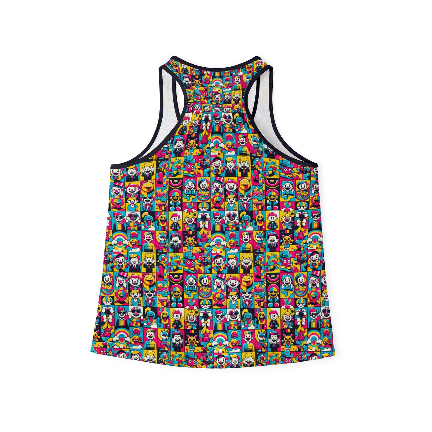 Neon Pop Playful Pop Culture Mashup Women's Tank Top - 8404 Design-60