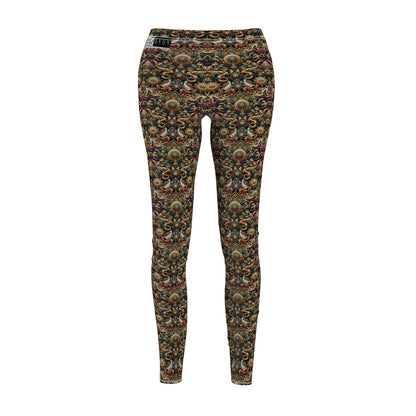 Digital Renaissance Luxurious Streetwear Inspired By Classical Art With a Modern Twist Women's Cut & Sew Casual Leggings - 8404 Design-76