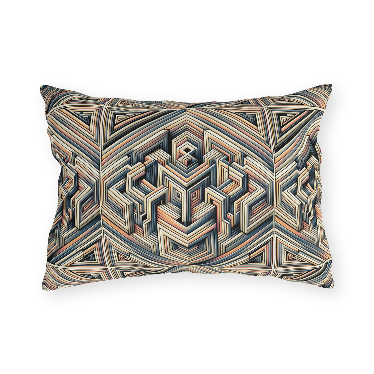 Tech Illusion Graphics Futuristic Artistry Outdoor Pillow - 8404 Design-52