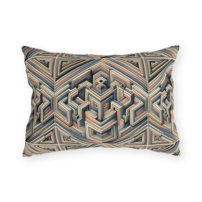 Tech Illusion Graphics Futuristic Artistry Outdoor Pillow - 8404 Design-52