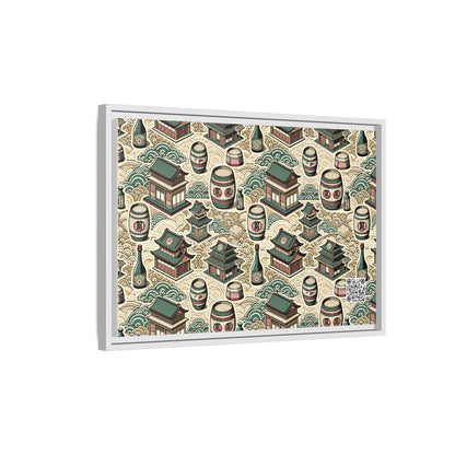 Cultural Artisanal Fusion Contemporary Cultural Elegance Matte Canvas, Framed (multi-Color) - 8404 Design-68 B