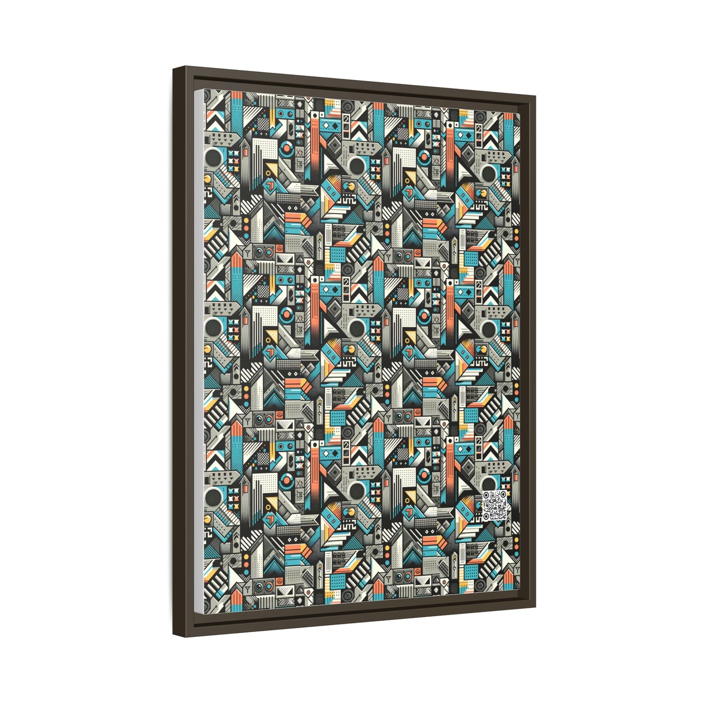 Digital Street Art Urban Street Style Matte Canvas, Framed (multi-color) - 8404 Design-81 A