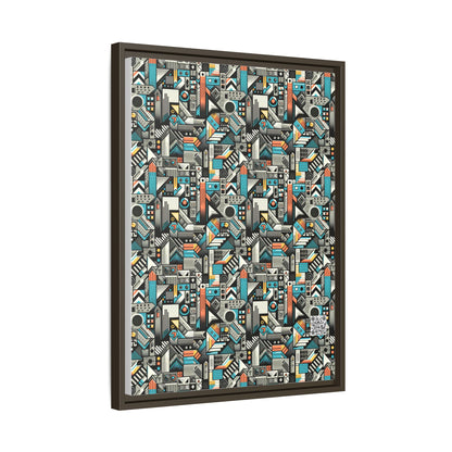 Digital Street Art Urban Street Style Matte Canvas, Framed (multi-color) - 8404 Design-81 A