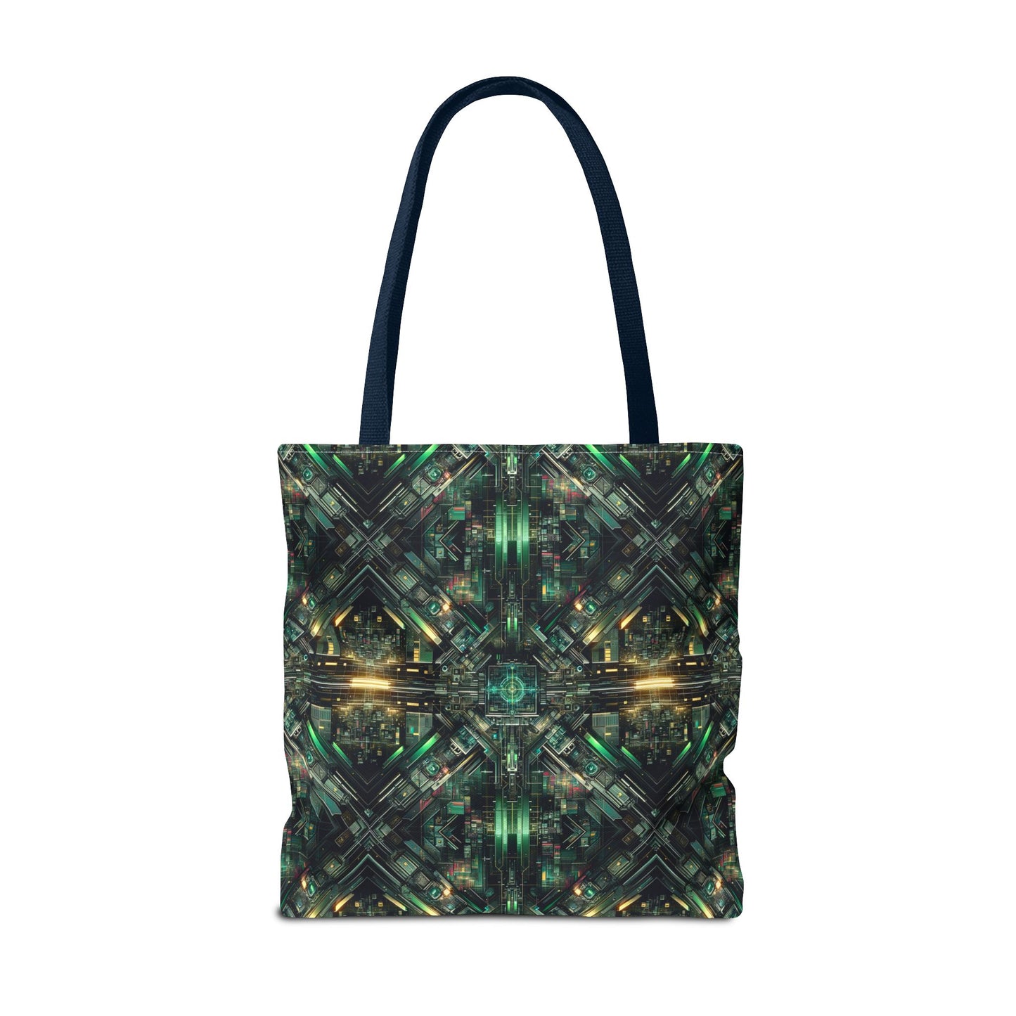 Tech Noir Graphics Tech-Inspired Streetwear Tote Bag - 8404 Design-56