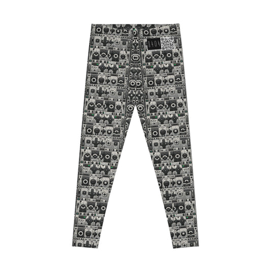 Tech Utility Aesthetics Tech-Forward Minimalism Stretch Leggings - 8404 Design-60