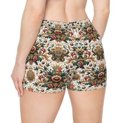Monogram Madness Luxurious Streetwear Women's Shorts - 8404 Design-68