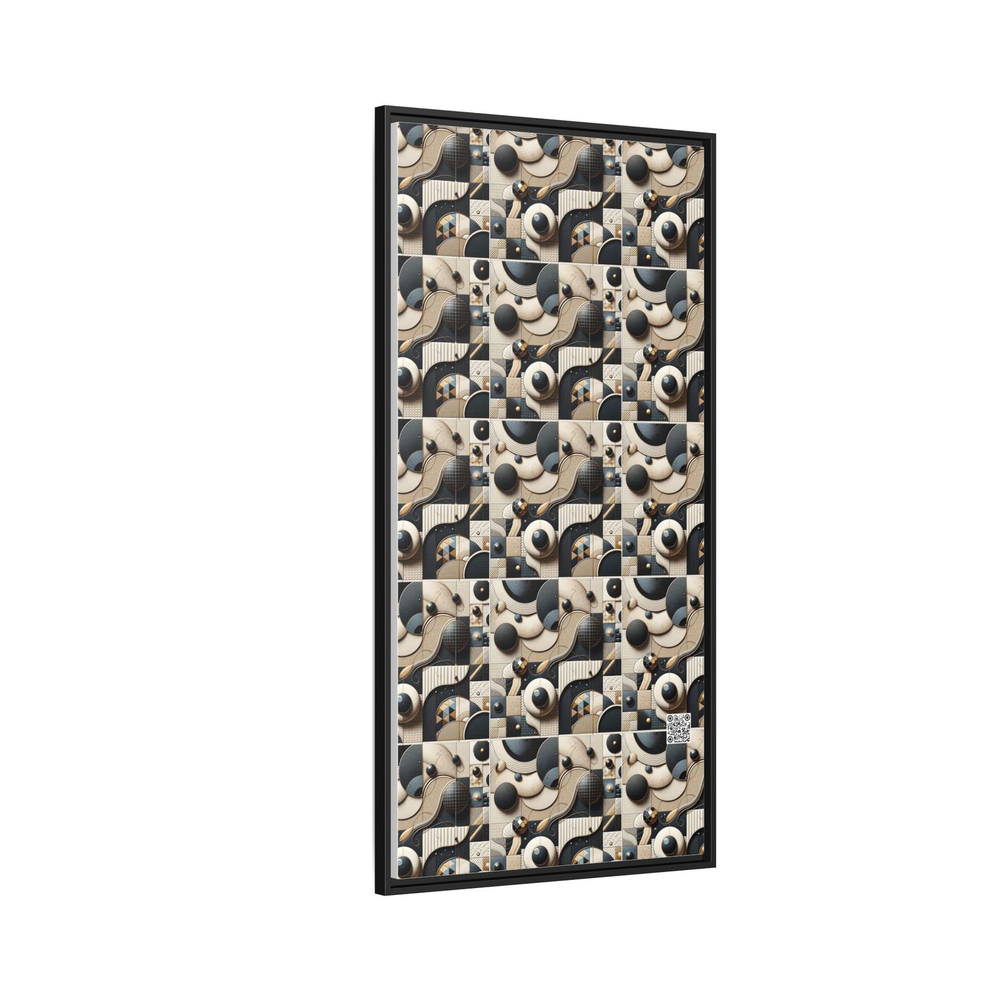 Tech-forward Luxe Streetwear Tech Luxe Fusion Matte Canvas, Framed (multi-color) - 8404 Design-71 B