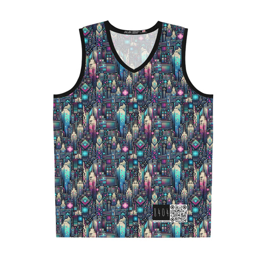 Digital Renaissance Tech-Forward Maximalism Basketball Jersey - 8404 Design-56