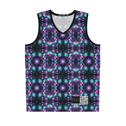 Iridescent Dream Futuristic Tech Basketball Jersey - 8404 Design-60
