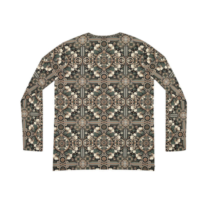 Cyber Garden Party Tech Garden Extravaganza Women's Long Sleeve V-Neck Shirt - 8404 Design-66