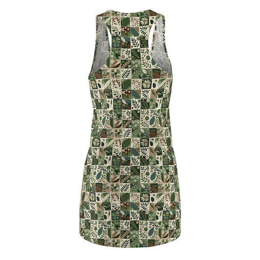 Streetwear Sustainability Environmentally Conscious Streetwear with a Natural Aesthetic Women's Cut & Sew Racerback Dress - 8404 Design-57