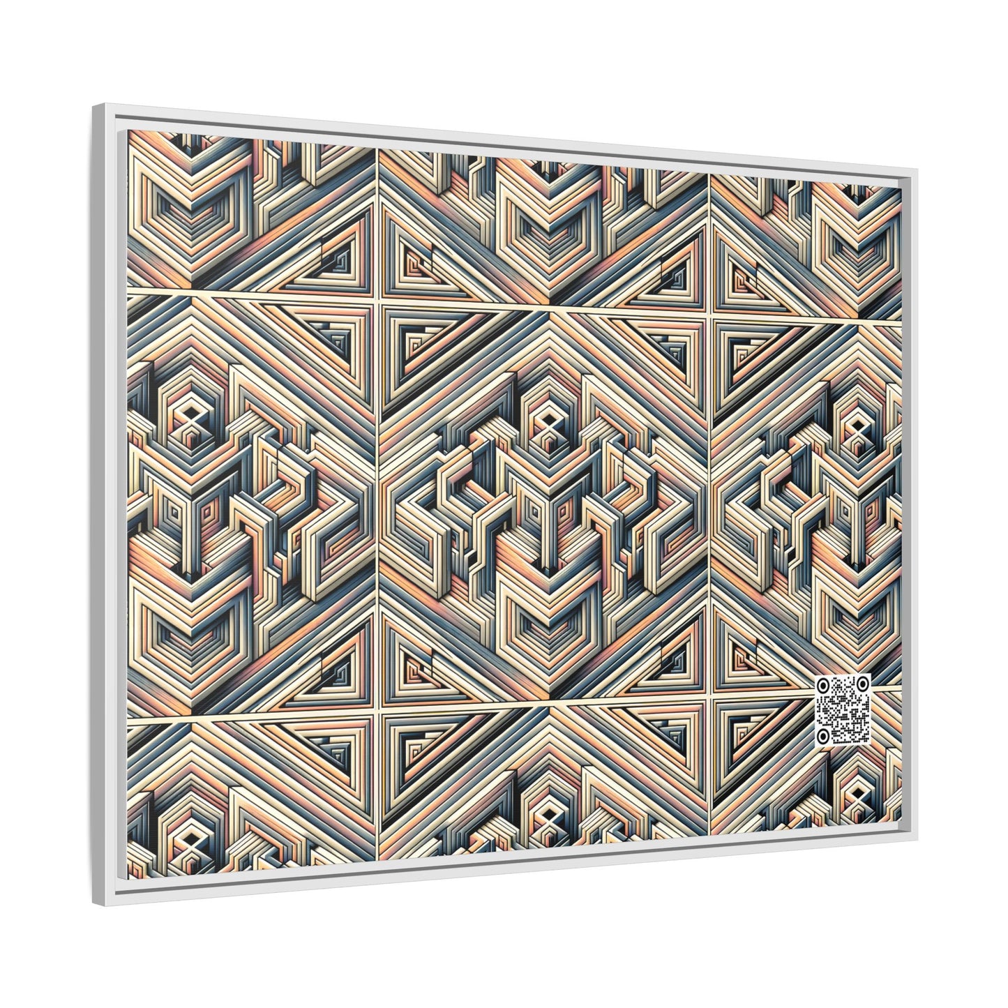 Tech Illusion Graphics Futuristic Artistry Matte Canvas, Framed (multi-color) - 8404 Design-52 A