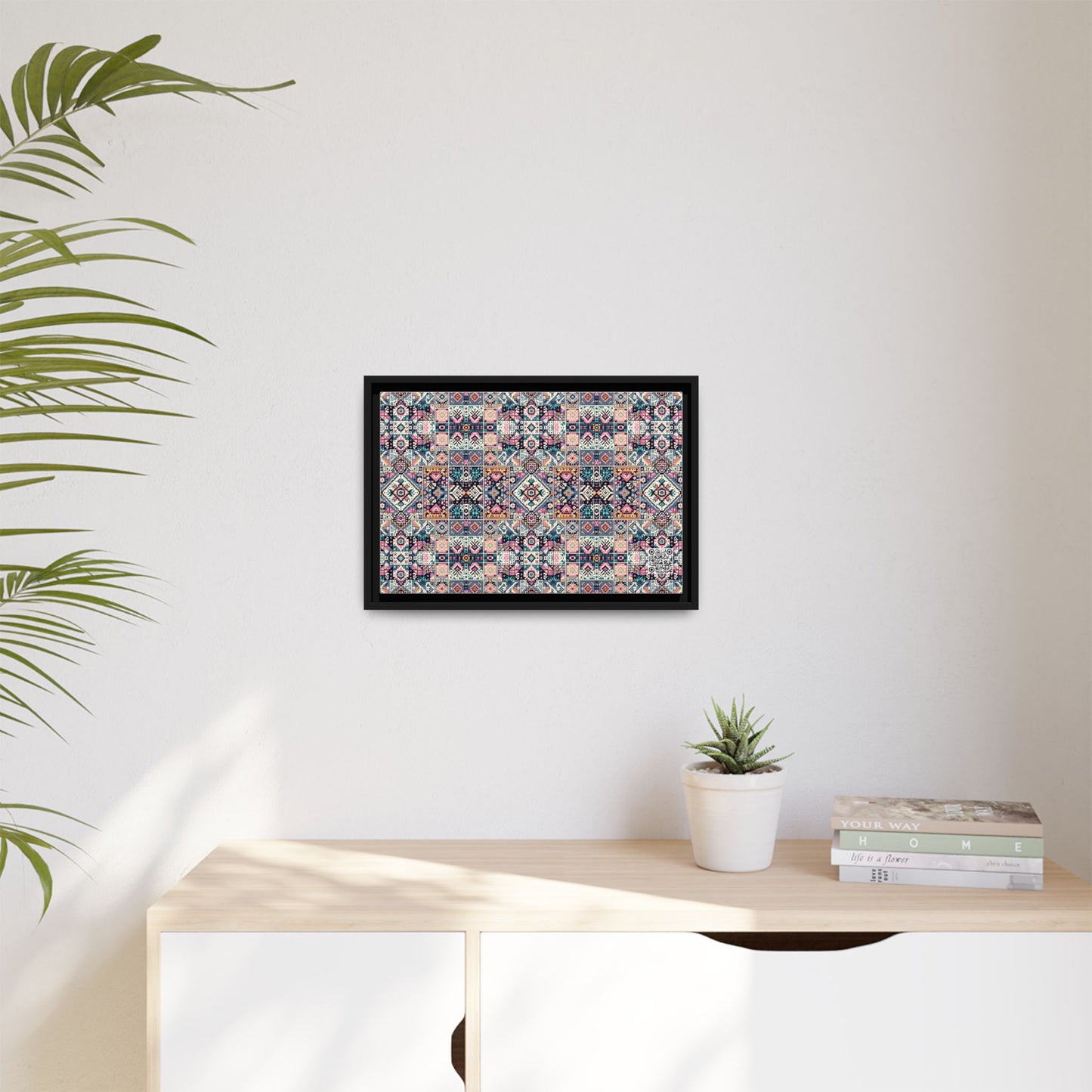 Matte Canvas, Framed (multi-Color) - 8404 Design-01